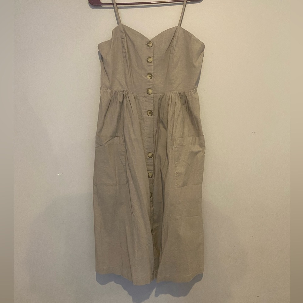 Wishlist Apparel gray/purple undertone dress with pockets